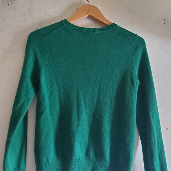 Quince Mangolian Cashmere Crewneck SweaterEverglade. - Picture 8 of 10